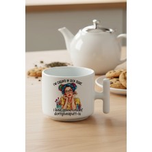 I'm Calling In Sick Today Baskılı Hediyelik T Kulplu Latte Fincanı Kupa Bardak