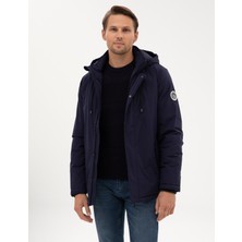 Pierre Cardin Erkek Lacivert Kapüşonlu Mont 50313983-VR033