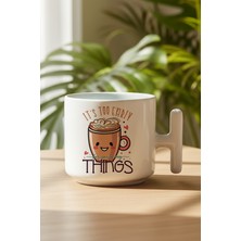 Its Too Early For Baskılı Hediyelik T Kulplu Latte Fincanı Kupa Bardak