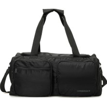 Lumberjack Two Pocket Gym 5pr Siyah Unisex Spor Çantası