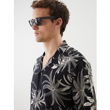 Lc Waikiki Yeni Sezon Regular Fit Kısa Kollu Desenli Viskon Erkek Gömlek