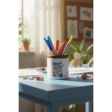 Kitchen Was Cleaned Baskılı Seramik Kalemlik Masaüstü Düzenleyici