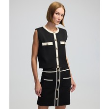 Metal Düğmeli Triko Etek IW6240004149001