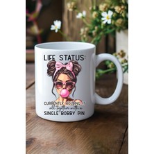 Life Status Baskılı Hediyelik Kupa Bardak