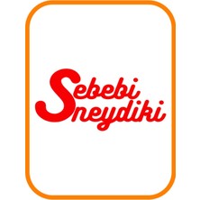 '' Sebebi Neydi Ki '' Oto Sticker Motor Sticker 20X10 cm Kırmızı