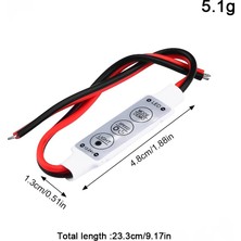 Üç Tuşlu Tek Renkli LED Kontrol Cihazı 12V-24V