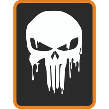 Kuru Kafa Oto Sticker 20X15 cm Beyaz