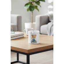 I Found The Key To Happiness Baskılı Seramik Kapaklı Kokusuz Küllük