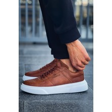 Kenton Bağcıklı Kalın Taban Erkek Sneaker Taba