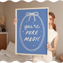 Sen Saf Büyüsün: Cadı Cadılar Bayramı Sözü, Mavi Tipografi ( )