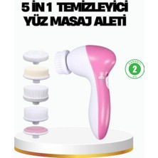 5 I 1 Arada Yüz Temizleme Cihazı - Masaj, Fırça, Peeling ve Krem Uygulama Aparatlı