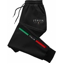 Amor Man Büyük Beden Özel Tasarım Italıa Baskılı 3 Iplik Kışlık Dış Mekan Modern Erkek Eşofman Altı