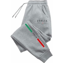 Amor Man Büyük Beden Özel Tasarım Italıa Baskılı 3 Iplik Kışlık Dış Mekan Modern Erkek Eşofman Altı