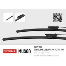 Sılbak SB2622D - Silecek Süpürgesi 650/550MM Muz Tipi Scenıc Iı 01/05