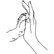 Kedi-Köpek Patisi Sticker Sevgi Sticker 7X14 cm