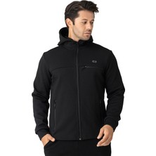 Crozwise 6054 Su Iticili Kapşonlu Erkek Sweat Siyah
