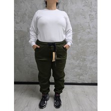 QKBYN-15000-BATTAL Beden Bayan Lastikli Pantolon