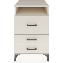 Kronos Komodin Tek Raflı 3 Çekmeceli 60X59X96 Aytaşı-Aytaşı