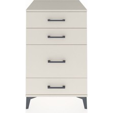 Kronos Komodin 4 Çekmeceli 60X59X96 Aytaşı-Aytaşı