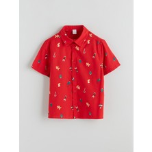 Lc Waikiki Yeni Sezon Yılbaşı Temalı Poplin Erkek Çocuk Gömlek