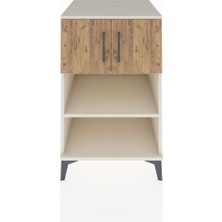 Kronos Komodin 2 Raflı 2 Kapaklı 60X59X96 Aytaşı-Çam
