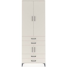 Arges Dolap 5 Raflı 4 Çekmeceli 4 Kapaklı 88X30X243 Aytaşı-Aytaşı