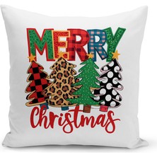 Yılbaşı Serisi Çift Tarafı Dijital Baskılı Kırlent Kılıfı (Christmas Noel Cushion Cover)