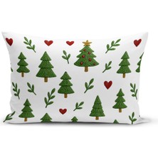 Yılbaşı Serisi Çift Tarafı Dijital Baskılı Kırlent Kılıfı (Christmas Noel Cushion Cover)