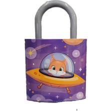 Kilit Şeklinde Büyük Boy Dekoratif Metal Kumbara AD14452