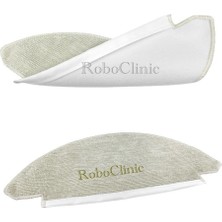 Roboclinic Viomi V5 - V5 Pro - Alpha 2 Pro Robot Süpürge Uyumlu Yedek Mop Paspas 2 Adet