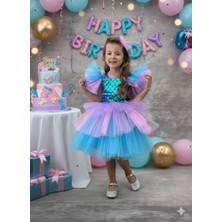 Bes Trend Kız Çocuk Deniz Kızı Abiye Elbise