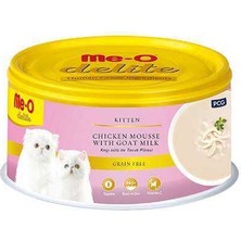 Meo Delite Tahılsız Keçi Sütlü ve Tavuklu Yavru Konserve Kedi Maması 80 gr