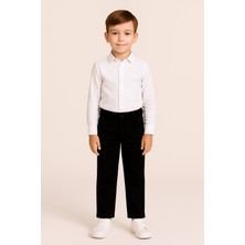 Çocuk Siyah Gabardin Pantolon | %100 Pamuk & Hafif Likralı