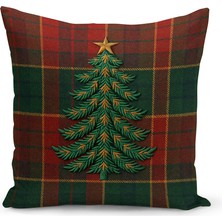 Yılbaşı Serisi Çift Tarafı Dijital Baskılı Kırlent Kılıfı (Christmas Noel Cushion Cover)