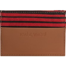Moni - Peştemal Detaylı Taba Deri Kartlık