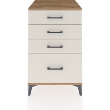Kronos Komodin 4 Çekmeceli 60X59X96 Çam-Aytaşı