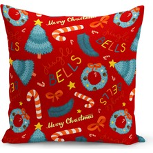 Yılbaşı Serisi Çift Tarafı Dijital Baskılı Kırlent Kılıfı (Christmas Noel Cushion Cover)