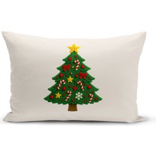 Yılbaşı Serisi Çift Tarafı Dijital Baskılı Kırlent Kılıfı (Christmas Noel Cushion Cover)