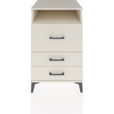 Kronos Komodin Tek Raflı 3 Çekmeceli 60X59X96 Aytaşı-Aytaşı