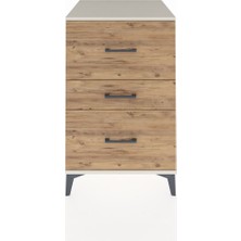 Kronos Komodin 3 Çekmeceli 60X59X96 Aytaşı-Çam