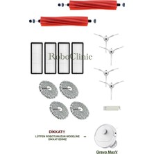 Roboclinic Roborock Q revo s / Q revo pro / Q revo Maxv / Robot Süpürge Uyumlu Yedek Fırça, Hepa Filtre, Mop - 15 Parça