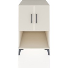 Kronos Komodin 2 Raflı 2 Kapaklı 60X59X96 Aytaşı-Aytaşı