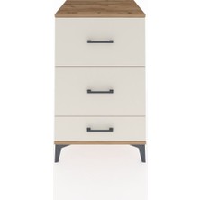Kronos Komodin 3 Çekmeceli 60X59X96 Çam-Aytaşı