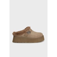 Guess Dolmana2 4g Logolu Yumuşak Tüylü Terlik FLFDOCESU06 Bayan Terlik Flfdoc ESU06 Green
