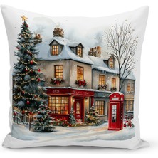 Yılbaşı Serisi Çift Tarafı Dijital Baskılı Kırlent Kılıfı (Christmas Noel Cushion Cover)