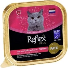 Reflex Plus Pate Somonlu ve Karidesli Yetişkin Konserve Kedi Maması 85 gr
