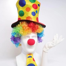 Bfs Seti – Parça (Şapka, Peruk, Kravat, Eldiven, Burun)