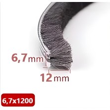 Cam Balkon Kıl Fitili ve Sürgü Sistemli Kıl Fitil Taban Genişliği 6,7 Mm, Kıl Yüksekliği 6mm, 8mm, 10MM, 12MM, 15MM, 20 mm