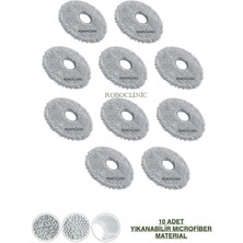 Roboclinic Dreame Bot L10s Ultra Robot Süpürge Uyumlu Yedek Mop Paspas Bezi 10 Adet