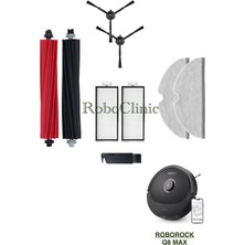 Roborock Q8 Max Yedek Ana Fırça, Yan Fırça, Hepa Filtre, Mop - 9 Parça